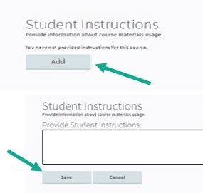 Area to provide additional instructions for students.