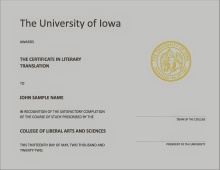 Sample Certificate 